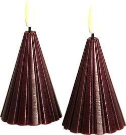 Vínová vánoční světelná dekorace 2 ks ø 6 cm Laura – Sirius