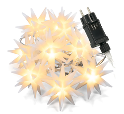 Nexos Dekorativní LED řetěz - hvězda - 10 LED, teple bílá MINI