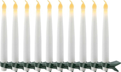 Bílá vánoční světelná dekorace 10 ks ø 2 cm Carolin – Sirius