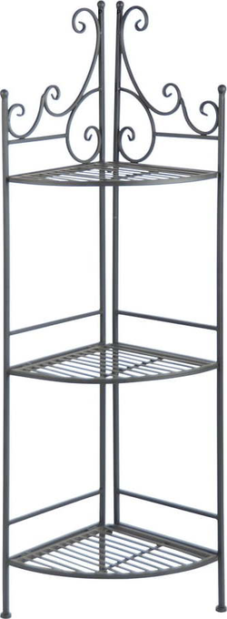 Černý kovový rohový skládací stojan na květiny Esschert Design