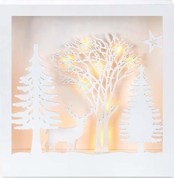 Bílá vánoční světelná dekorace Folkabo – Markslöjd