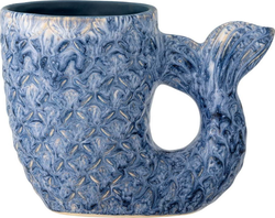 Modrá váza z kameniny (výška 12 cm) Ariella – Bloomingville