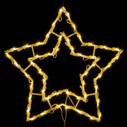 Nexos 47246 Vánoční LED dekorace do okna - HVĚZDA - 40 cm