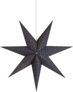 Tmavě modrá závěsná vánoční světelná dekorace Baroque – Markslöjd