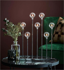 Svícen ve stříbrné barvě Markslöjd Junior, výška 50 cm