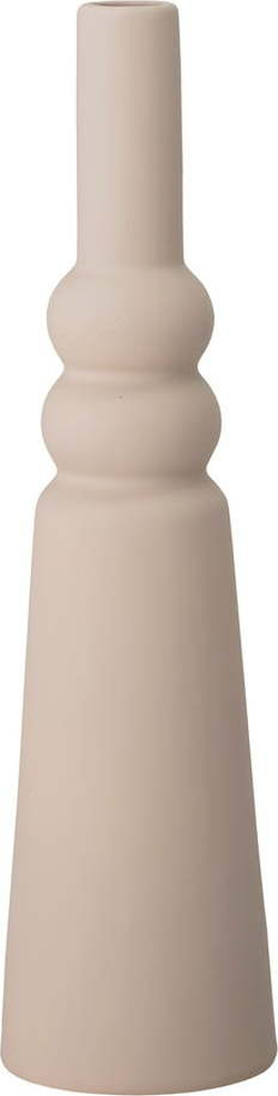 Béžová kameninová váza Bloomingville Isolde, výška 28,5 cm