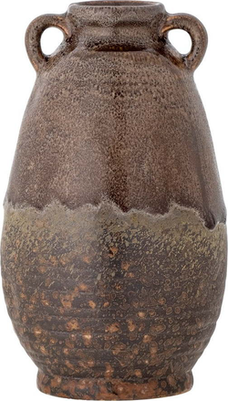 Hnědá ručně vyrobená váza z kameniny Reina – Bloomingville