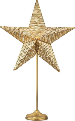 Světelná dekorace s vánočním motivem ve zlaté barvě ø 48 cm Rustic – Markslöjd