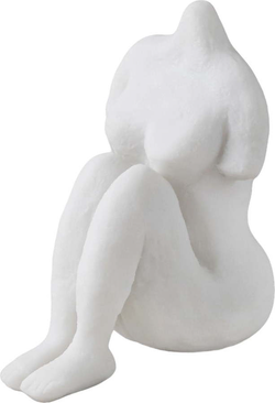 Soška z polyresinu (výška 14 cm) Sitting Woman – Mette Ditmer Denmark