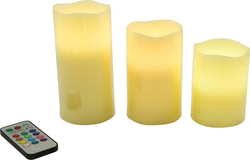 LED svíčky v sadě 3 ks (výška 10 cm) – Hilight