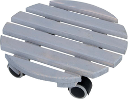 Dřevěný pojízdný podstavec pod květináč ø 29 cm (výška 8 cm) Indoor – Esschert Design