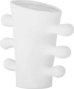 Bílá váza z kameniny Pernilla – Bloomingville