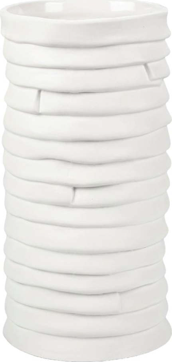 Bílá porcelánová ručně vyrobená váza Ribbon – Mette Ditmer Denmark