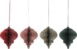 Papírové vánoční ozdoby v sadě 4 ks Milay – Bloomingville