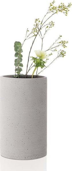 Světle šedá váza Blomus Bouquet, výška 20 cm
