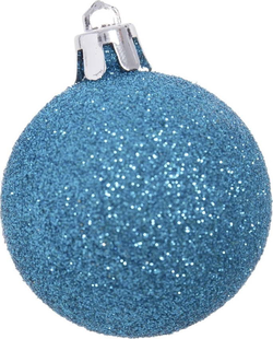 Modré vánoční ozdoby v sadě 12 ks Casa Selección, ⌀ 4 cm