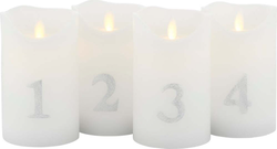 Vánoční světelná dekorace 4 ks (výška 13 cm) Sara – Sirius