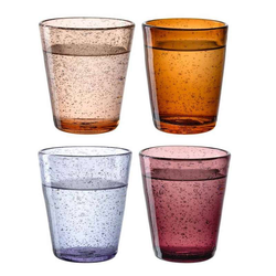 Leonardo sklenice Burano teplé barvy 330 ml 4 ks