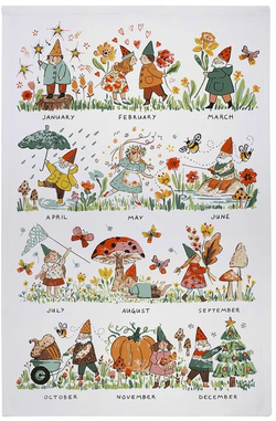 Kuchyňská utěrka Gnome 4 Holidays