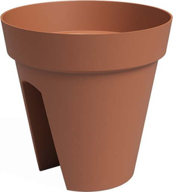 Závěsný květináč na zábradlí z recyklovaného plastu ø 30 cm Capri – Artevasi