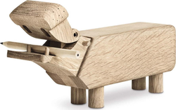 Soška z masivního dubového dřeva Kay Bojesen Denmark Hippo